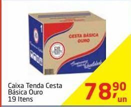 Tenda Atacado Caixa tenda cesta básica ouro 19 itens oferta
