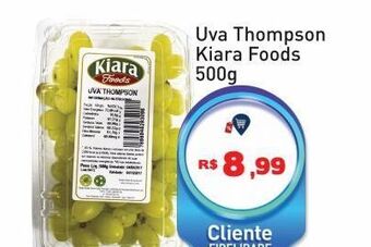 Tonin Superatacado Uva thompson kiara foods 500g oferta