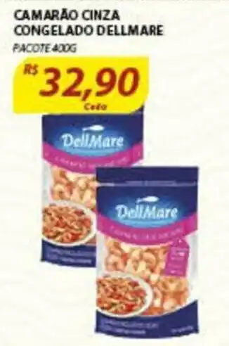 Assaí Atacadista Camarao Cinza Congelado dellmare 400g oferta