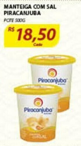 Assaí Atacadista Manteiga com Sal Piracanjuba 500g oferta