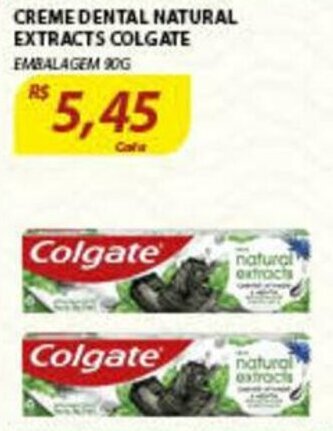 Assaí Atacadista Creme Dental Natural Extracts Colgate 90g oferta