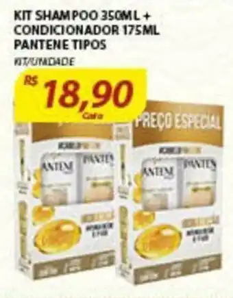 Assaí Atacadista Kit Shampoo 350ml + Condicionador 175ml Pantene tipos oferta