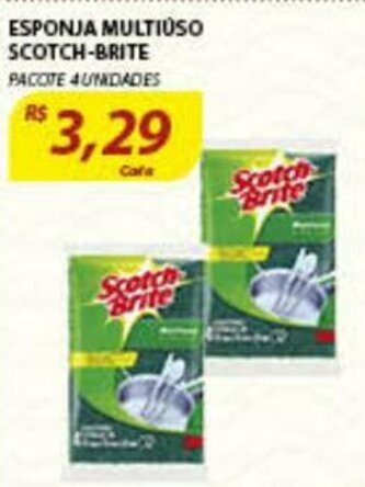 Assaí Atacadista Esponja Multiuso Scotch Brite oferta