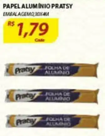 Assaí Atacadista Papel Aluminio Pratsy oferta