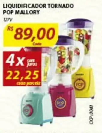 Assaí Atacadista Liquidificador Tornado Pop Mallory oferta