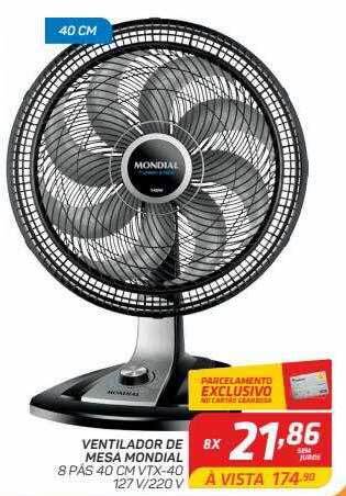 GBarbosa Ventilador de mesa mondial oferta