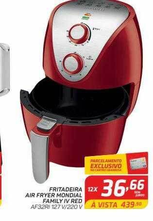 GBarbosa Fritadeira air fryer mondial family iv red oferta