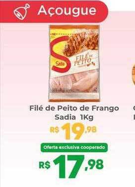 Coocerqui Filé de peito de frango sadia oferta