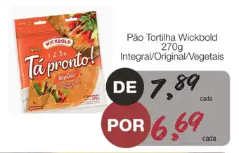 Supermercado Dalben Pao Tortilla Wickbold 270g Integral/ original/ vegetais oferta