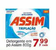 Rossi Supermercado Detergente em po Assim 800g oferta