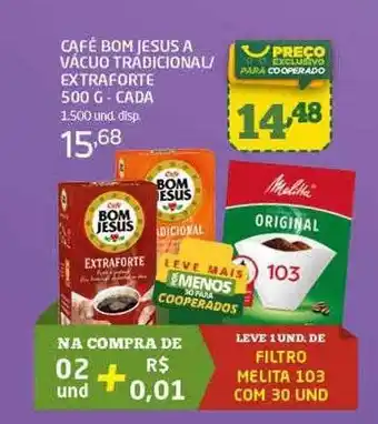 Cooper Café bom jesus a vácuo tradicional - extraforte - cada oferta