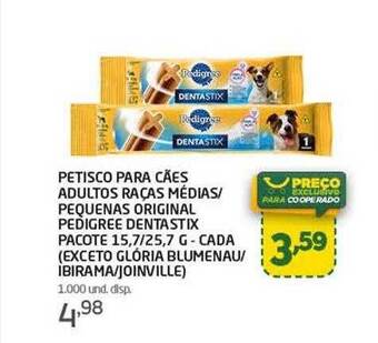 Cooper Petisco para cães adultos raças médias-pequenas original pedigree dentastix pacote - cada oferta