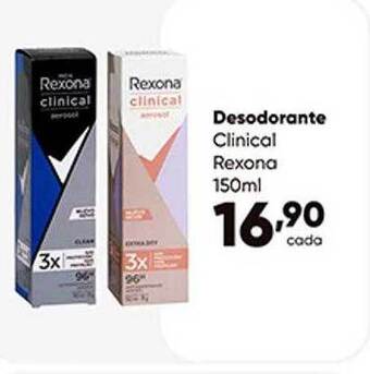 Zaffari Desodorante clinical rexona oferta