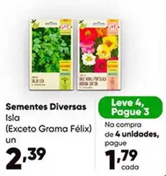 Sementes diversas isla leve 4 pague 3