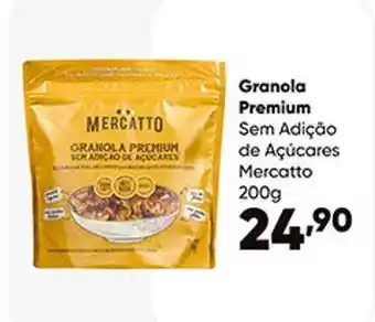 Zaffari Granola premium sem adição de açucares mercatto oferta