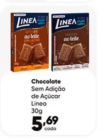 Chocolate sem adição de açucar linea