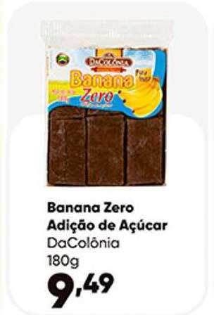 Zaffari Banana zero adição de açucar dacolônia oferta