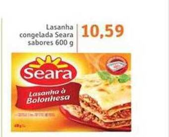 Sonda Lasanha congelada seara sabores oferta