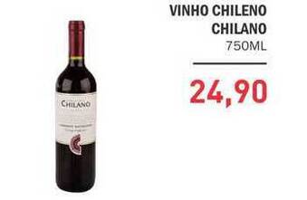 Decisão Atacarejo Vinho Chileno Chilano 750ml oferta