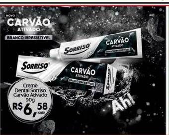 Epa Creme dental sorriso carvão ativado oferta