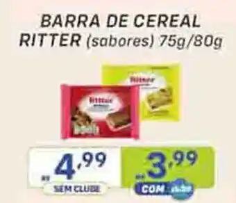 Barra de Cereal Ritter 75g/80g