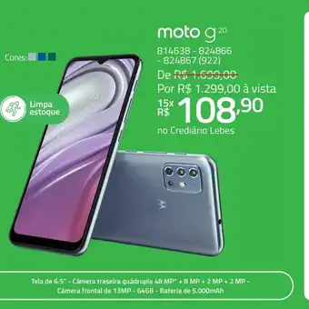 Smartphone moto g20