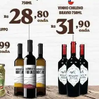 Bahamas Supermercados Vinho chileno oferta