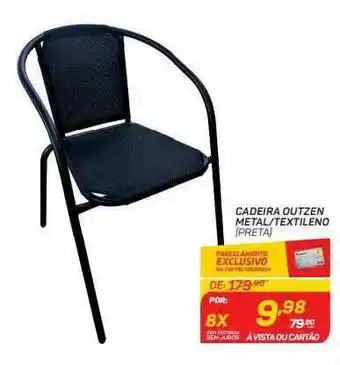 GBarbosa Cadeira outzen metal textileno oferta