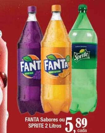 Supermercados Unidos Fanta sabores ou sprite oferta
