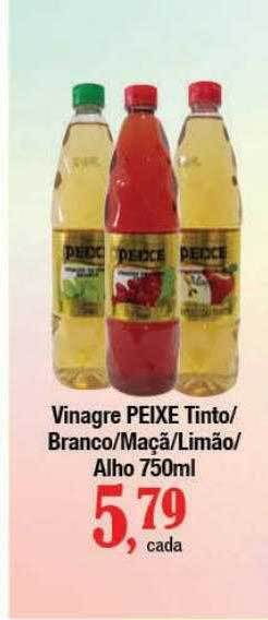 Supermercados Unidos Vinagre peixe tinto branco maçã limão alho oferta