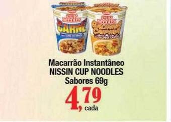 Macarrão instantâneo nissin cup noodles