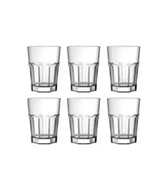 Freitas Varejo Jogo de copos classic dose vidro 6 peças útil bazar 45ml rf186 oferta