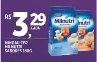 DB Supermercados Mingau Cer Milnutri Sabores 180g oferta