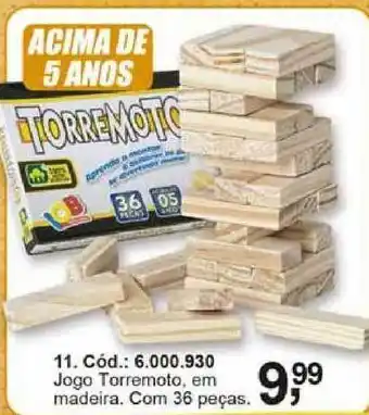 Jogo Torremoto Em Madeira