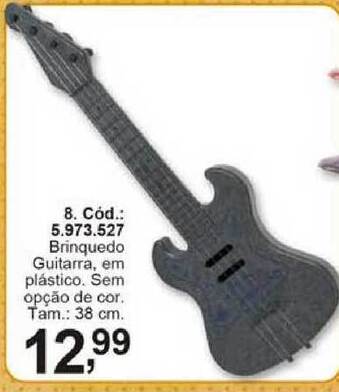 Brinquedo Guitarra Em Plástico