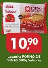 Supermercados Nori Lasanha Forno de Minas 600g Sabores oferta