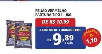 Feijão vermelho fartura tipo 1