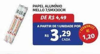 Bahamas Mix Papel alumínio mello oferta