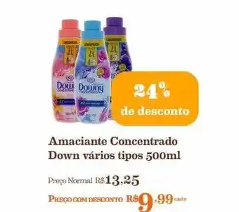 Amaciante concentrado down varios tipos 24% de desconto