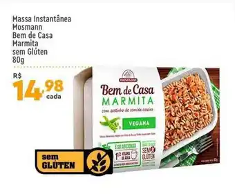 Massa instantânea mosman bem de casa marmita sem glúten