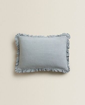 ZARA HOME Capa de almofada linho folho oferta