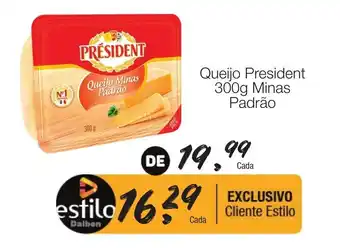 Supermercado Dalben Queijo President 300g Minas Padrao oferta