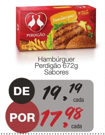 Supermercado Dalben Hamburguer Perdigao 672g sabores oferta