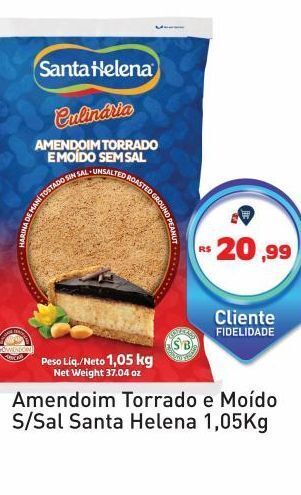 Tonin Superatacado Amendoim torrado e moído s/sal santa helena 1,05kg oferta