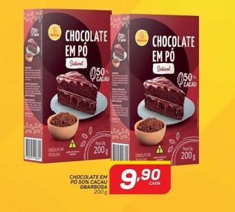 GBarbosa Chocolate em pó 50% cacau gbarbosa 200g oferta