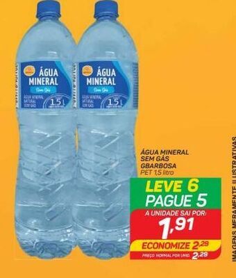 GBarbosa Água mineral 1,5 litro gbarbosa oferta