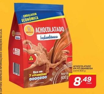 GBarbosa Achocolatado em pó gbarbosa 800g oferta