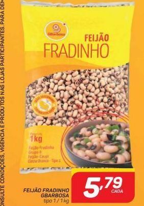 GBarbosa Feijão fradinho gbarbosa tipo 1 1kg oferta