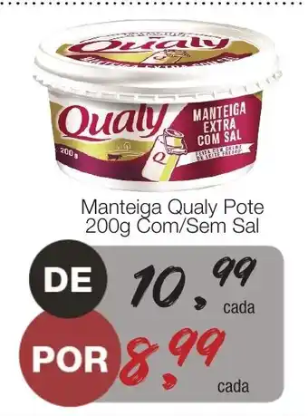manteiga Qualy pote 200g Com/ Sem Sal