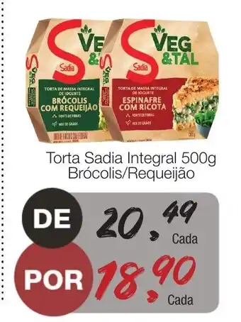 Supermercado Dalben Torta Sadia Integral 500g Brocolis/ Requeijao oferta